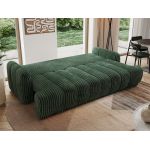 Sofa ACCORIDO - ciemnozielony, sztruks