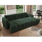 Sofa ACCORIDO - ciemnozielony, sztruks