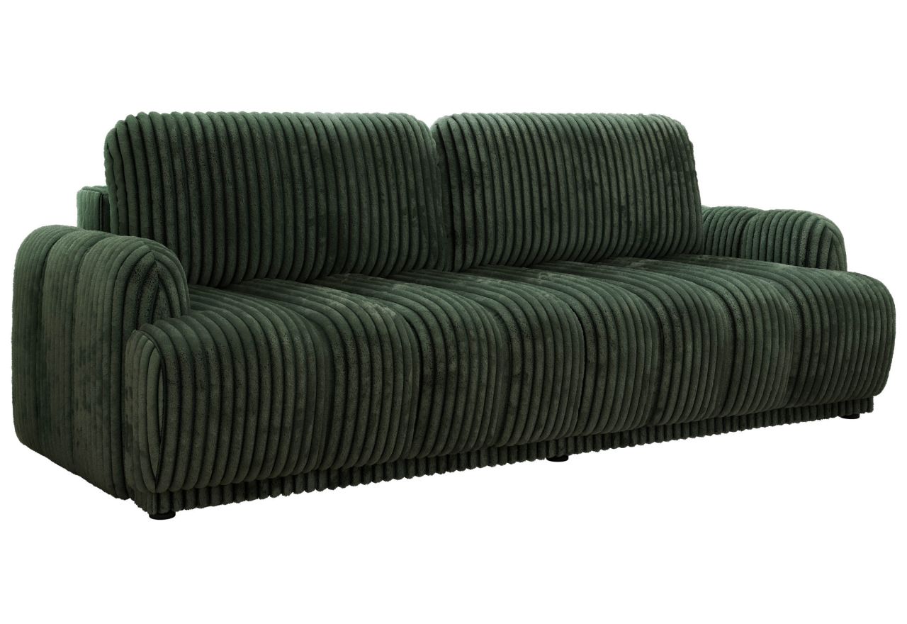 Sofa ACCORIDO - ciemnozielony, sztruks