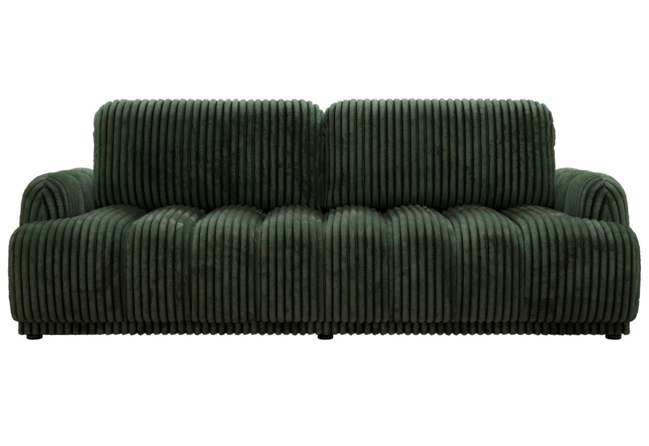 Sofa ACCORIDO - ciemnozielony, sztruks