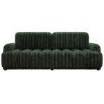 Sofa ACCORIDO - ciemnozielony, sztruks
