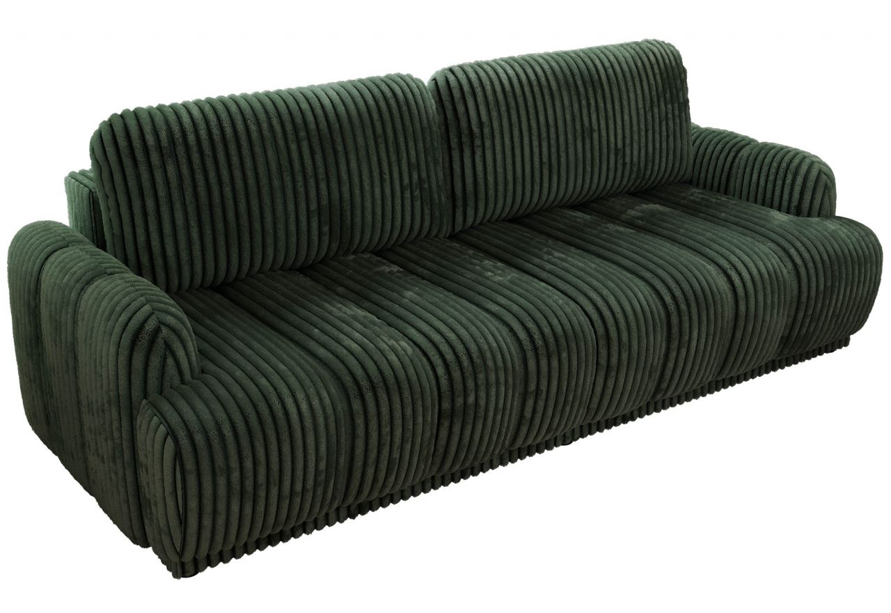 Sofa ACCORIDO - ciemnozielony, sztruks