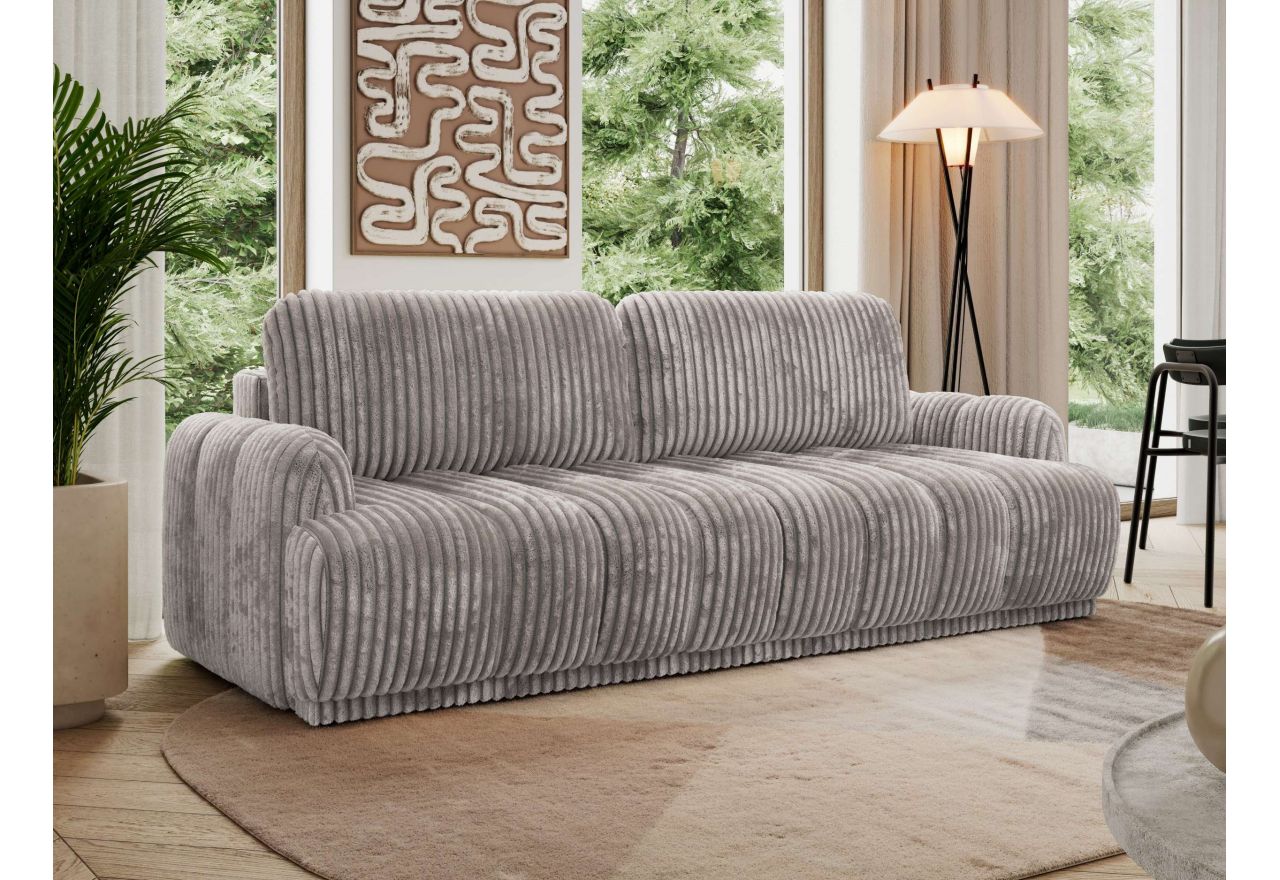 Sofa ACCORIDO - jasnoszary, sztruks
