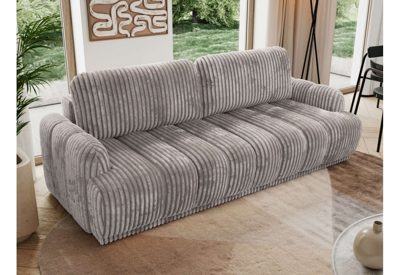 Sofa ACCORIDO - jasnoszary, sztruks