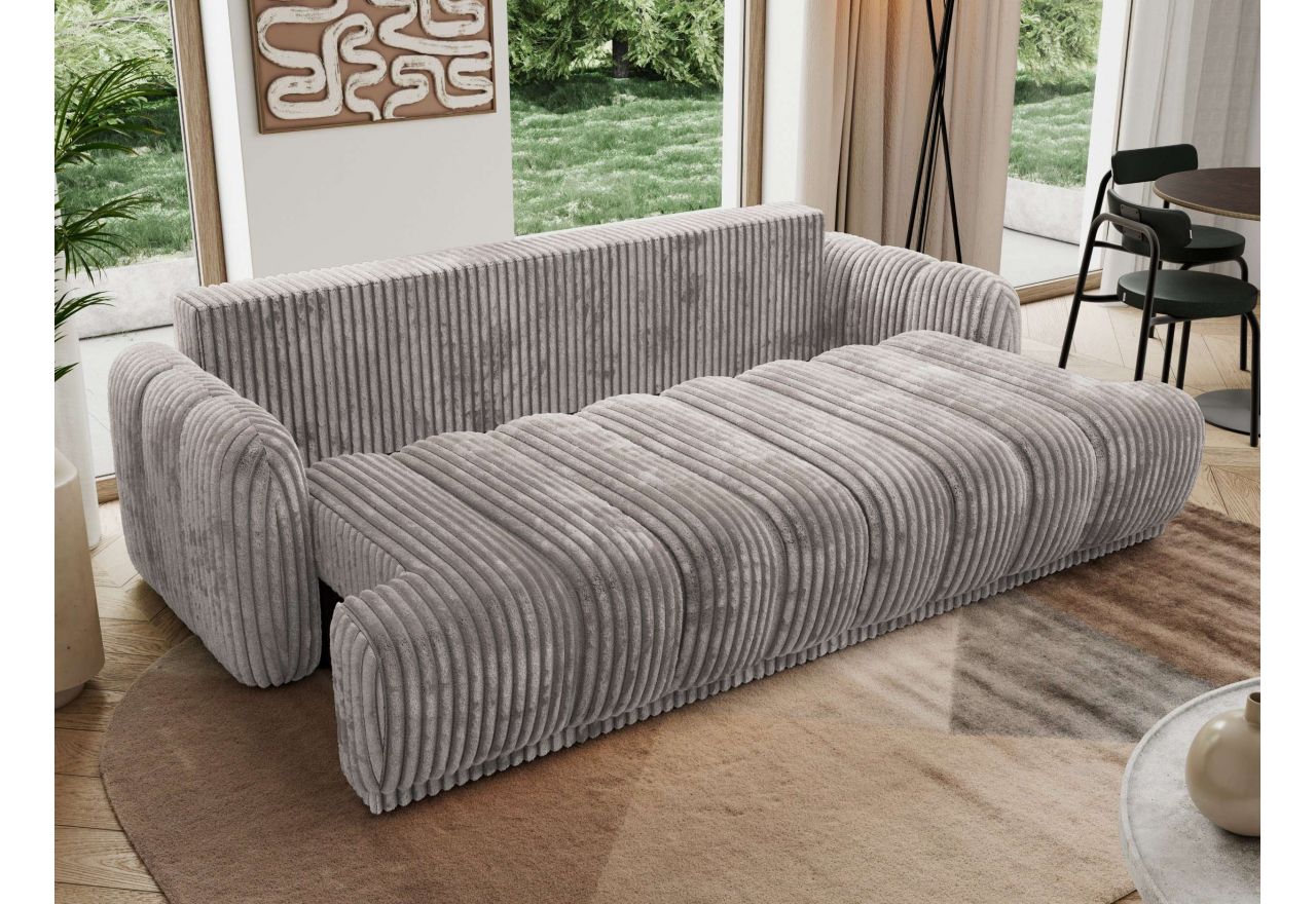 Sofa ACCORIDO - jasnoszary, sztruks