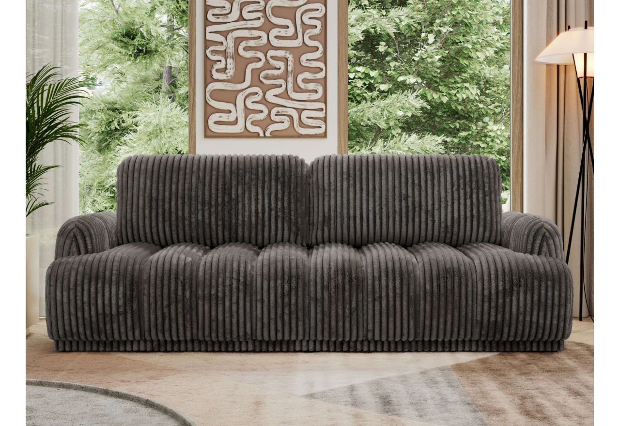 Sofa ACCORIDO - szary, sztruks