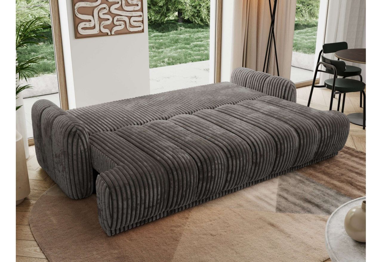 Sofa ACCORIDO - szary, sztruks