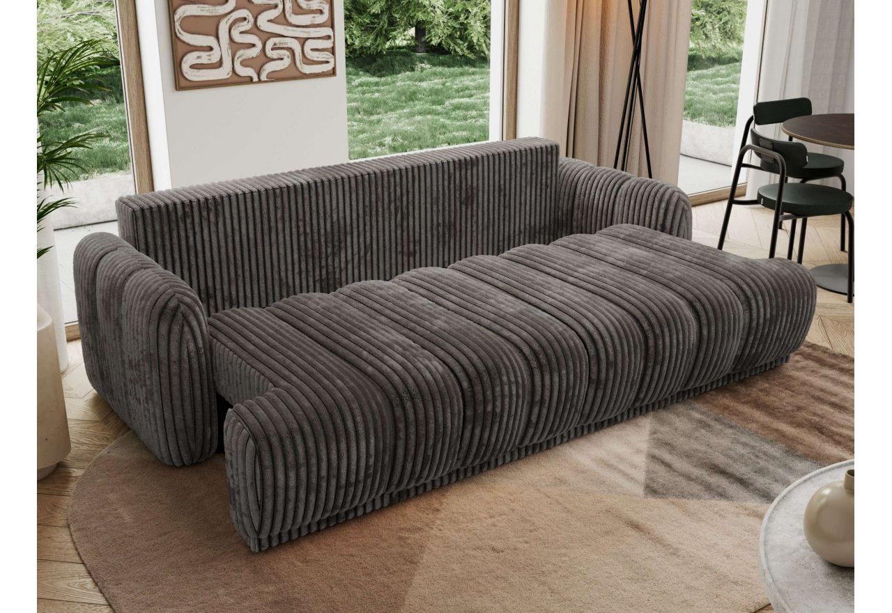 Sofa ACCORIDO - szary, sztruks
