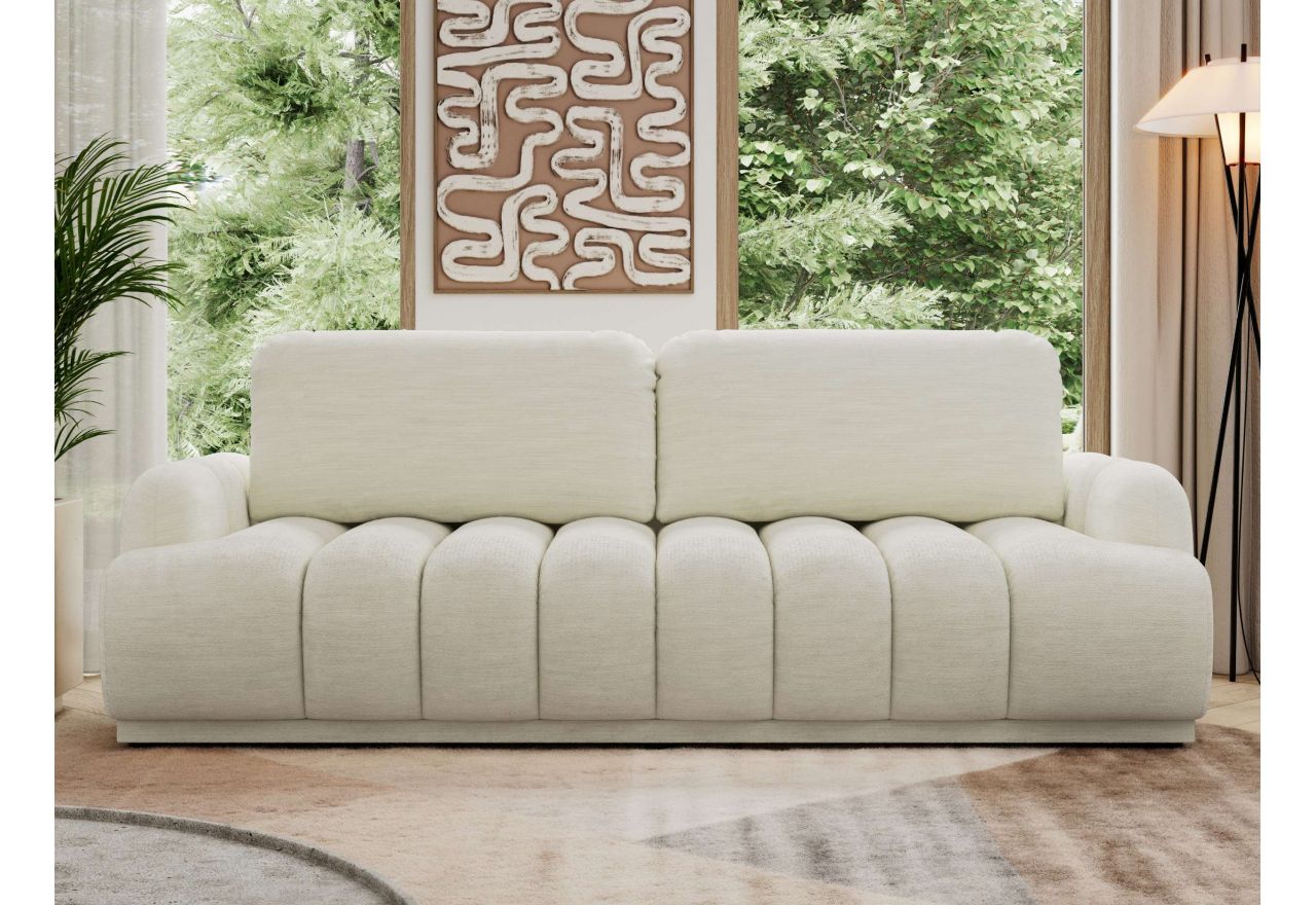 Sofa ACCORIDO - kremowy, szenil gładki