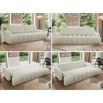 Sofa ACCORIDO - kremowy, szenil gładki