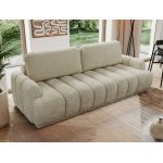 Sofa ACCORIDO - beżowy, szenil gładki