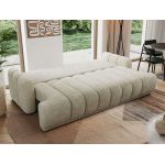 Sofa ACCORIDO - beżowy, szenil gładki