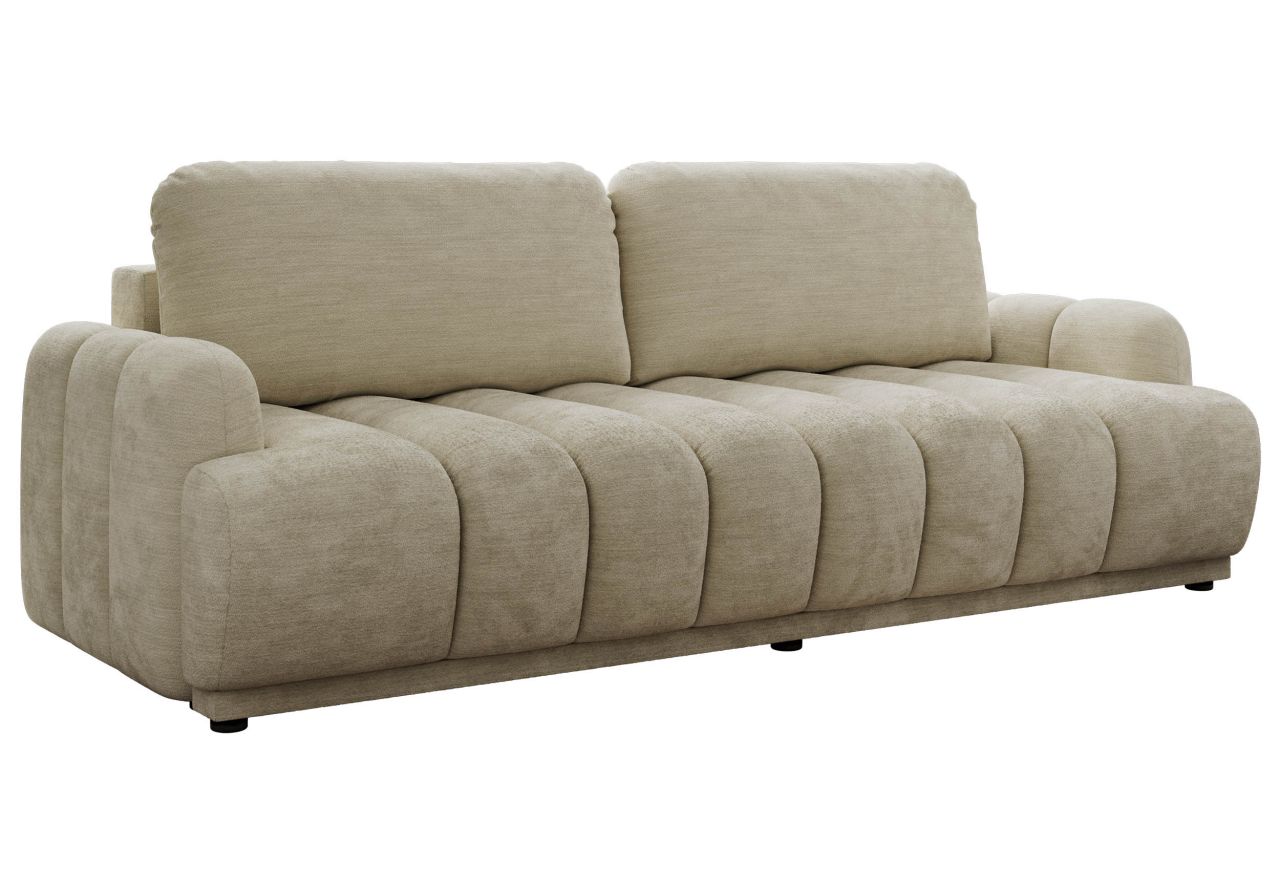 Sofa ACCORIDO - beżowy, szenil gładki