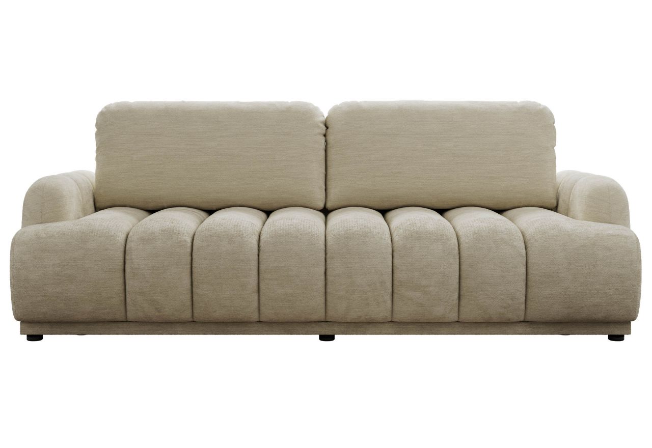 Sofa ACCORIDO - beżowy, szenil gładki