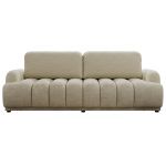 Sofa ACCORIDO - beżowy, szenil gładki