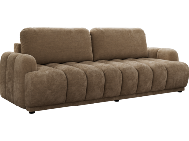 Sofa ACCORIDO - brązowy, szenil gładki