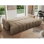 Sofa ACCORIDO - brązowy, szenil gładki