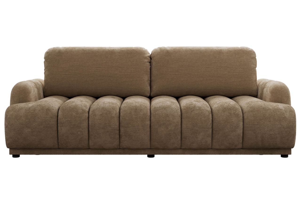 Sofa ACCORIDO - brązowy, szenil gładki