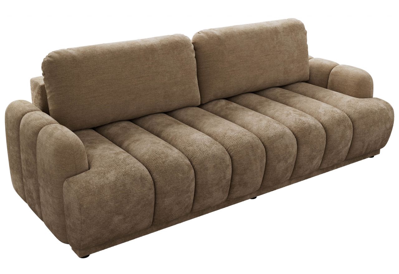 Sofa ACCORIDO - brązowy, szenil gładki