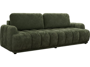 Sofa ACCORIDO - ciemnozielony, szenil gładki