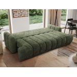 Sofa ACCORIDO - ciemnozielony, szenil gładki
