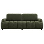 Sofa ACCORIDO - ciemnozielony, szenil gładki