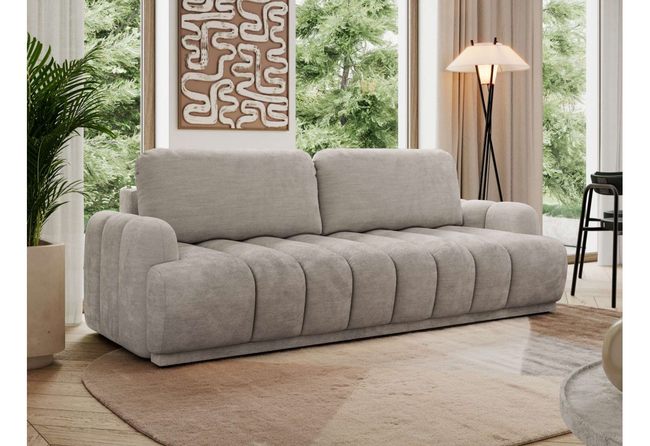 Sofa ACCORIDO - jasnoszary, szenil gładki