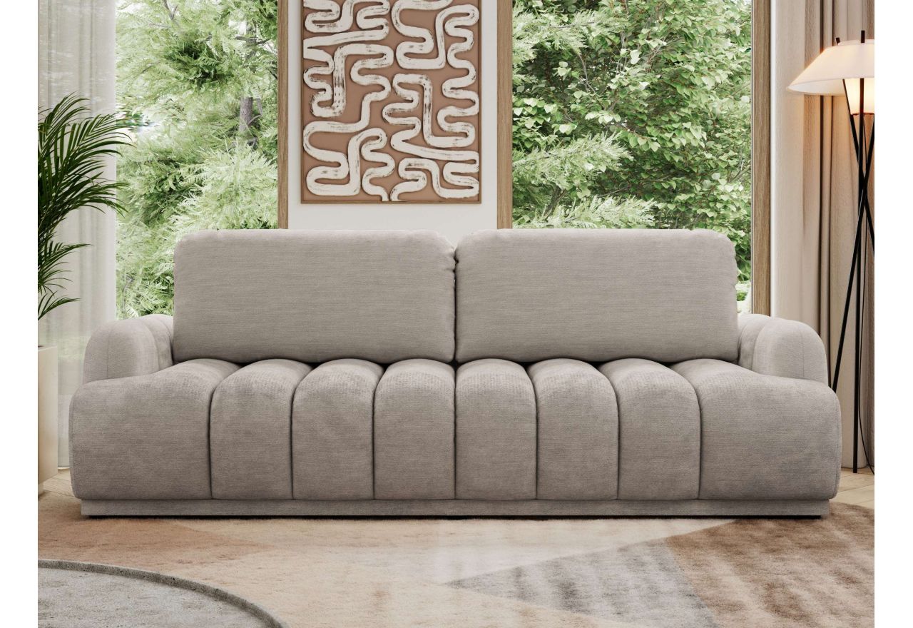 Sofa ACCORIDO - jasnoszary, szenil gładki