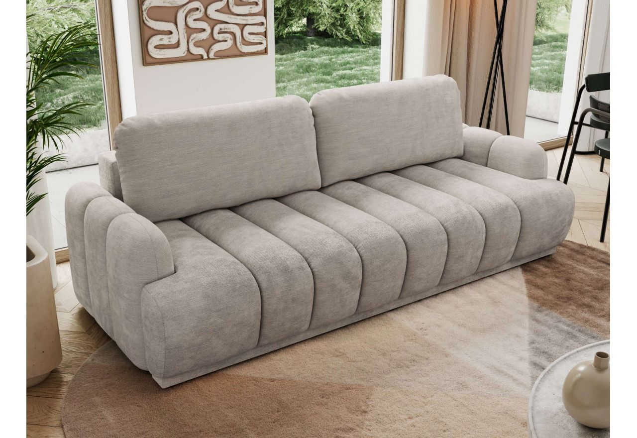 Sofa ACCORIDO - jasnoszary, szenil gładki