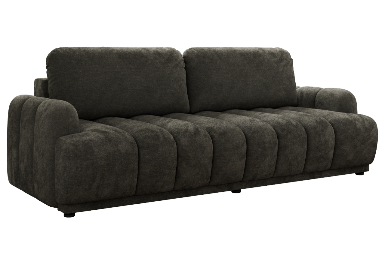 Sofa ACCORIDO - ciemnoszary, szenil gładki