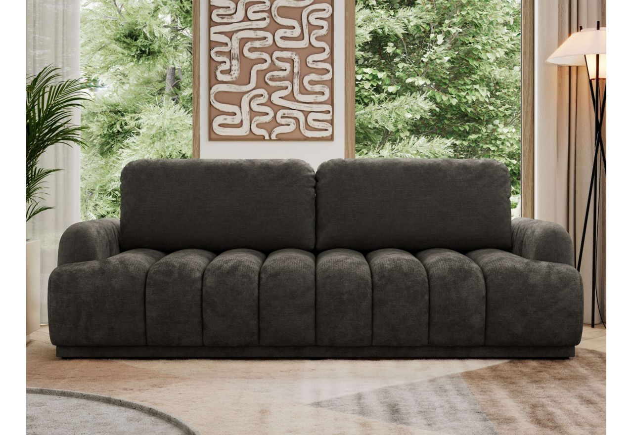 Sofa ACCORIDO - ciemnoszary, szenil gładki