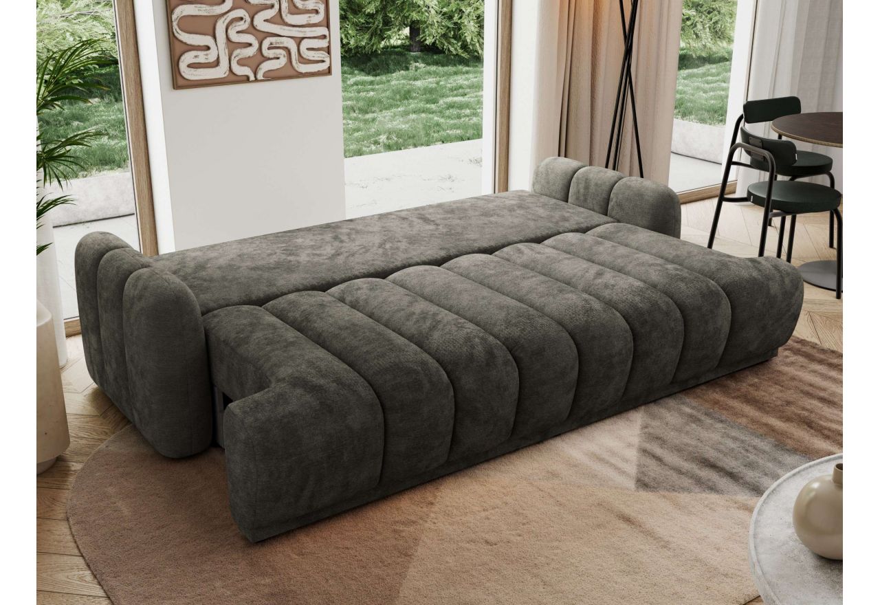 Sofa ACCORIDO - ciemnoszary, szenil gładki