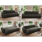 Sofa ACCORIDO - ciemnoszary, szenil gładki