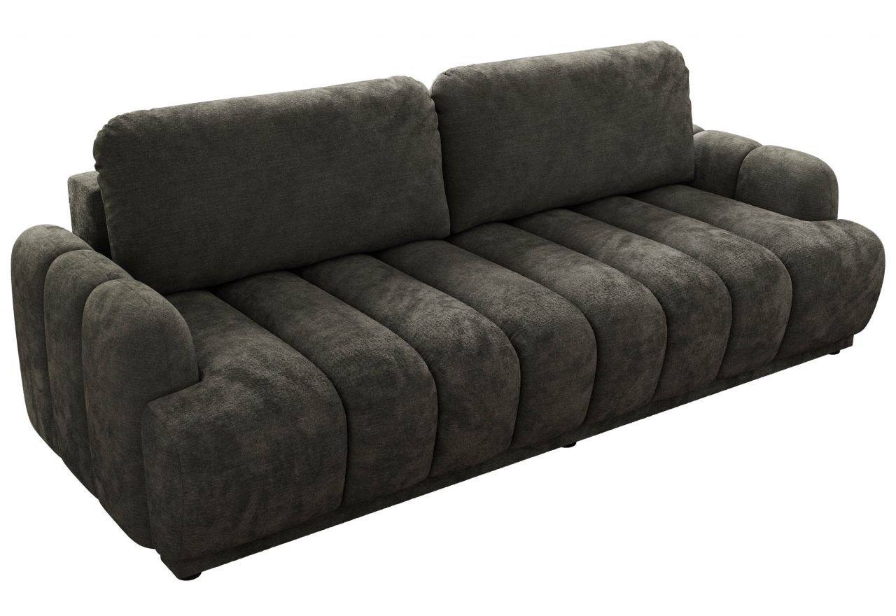 Sofa ACCORIDO - ciemnoszary, szenil gładki