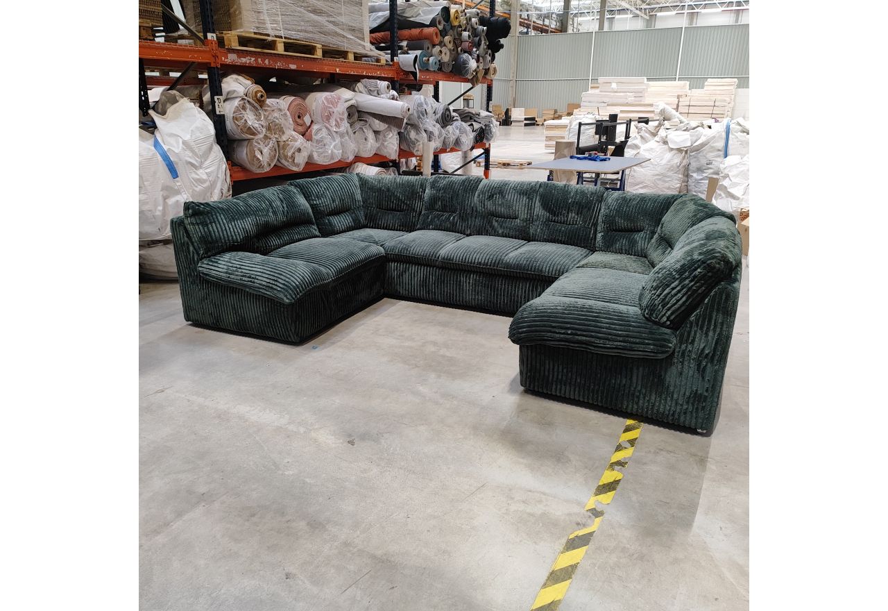 Narożnik COMODO U - Tilia 39 - zielony - OUTLETU