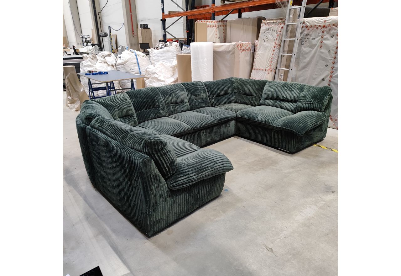 Narożnik COMODO U - Tilia 39 - zielony - OUTLETU