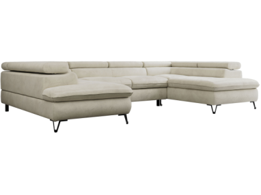 Narożnik PETER U - Monolith 02 - beżowy - OUTLETU