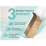 Łóżko tapicerowane NUEBA CLASSIC 180x200 - materac pocket - brązowy, welwet