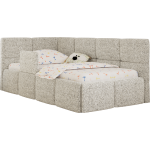 Łóżko dziecięce ARVO ALTA 90x200 - beżowy, struktura - strona lewa