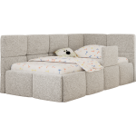 Łóżko dziecięce ARVO ALTA 90x200 - materac piankowy - jasnoszary, struktura - strona prawa