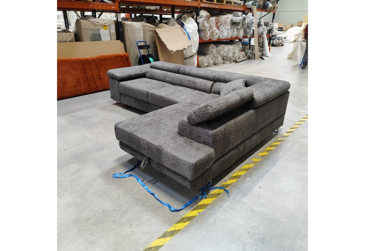 Narożnik GUSTAW L - Abriamo 08 - szary - OUTLETU