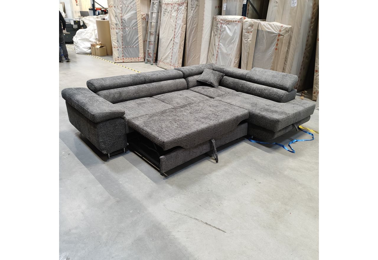 Narożnik GUSTAW L - Abriamo 08 - szary - OUTLETU