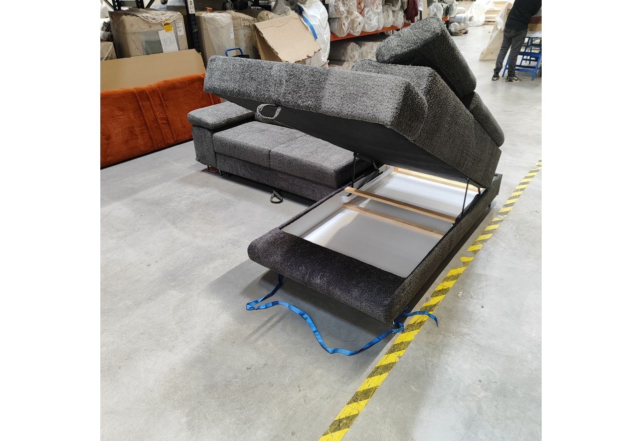 Narożnik GUSTAW L - Abriamo 08 - szary - OUTLETU