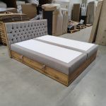 Łóżko kontynentalne ALBERO 3 160x200 - Matana 17 - beżowy - OUTLETU