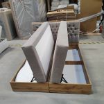 Łóżko kontynentalne ALBERO 3 160x200 - Matana 17 - beżowy - OUTLETU