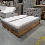 Łóżko kontynentalne ALBERO 3 160x200 - Matana 17 - beżowy - OUTLETU