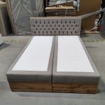 Łóżko kontynentalne ALBERO 3 160x200 - Matana 17 - beżowy - OUTLETU