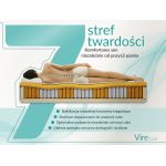 Łóżko młodzieżowe TILVO 90x200 - materac pocket - brązowy, sztruks - strona lewa