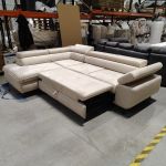 Narożnik PETER L - Monolith 02 - beżowy - OUTLETU