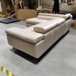 Narożnik PETER L - Monolith 02 - beżowy - OUTLETU